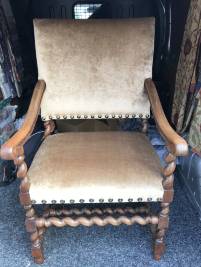 fauteuil met velours